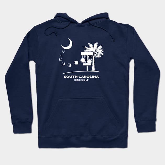 South Carolina Disc Golf - State Flag Hoodie by grahamwilliams